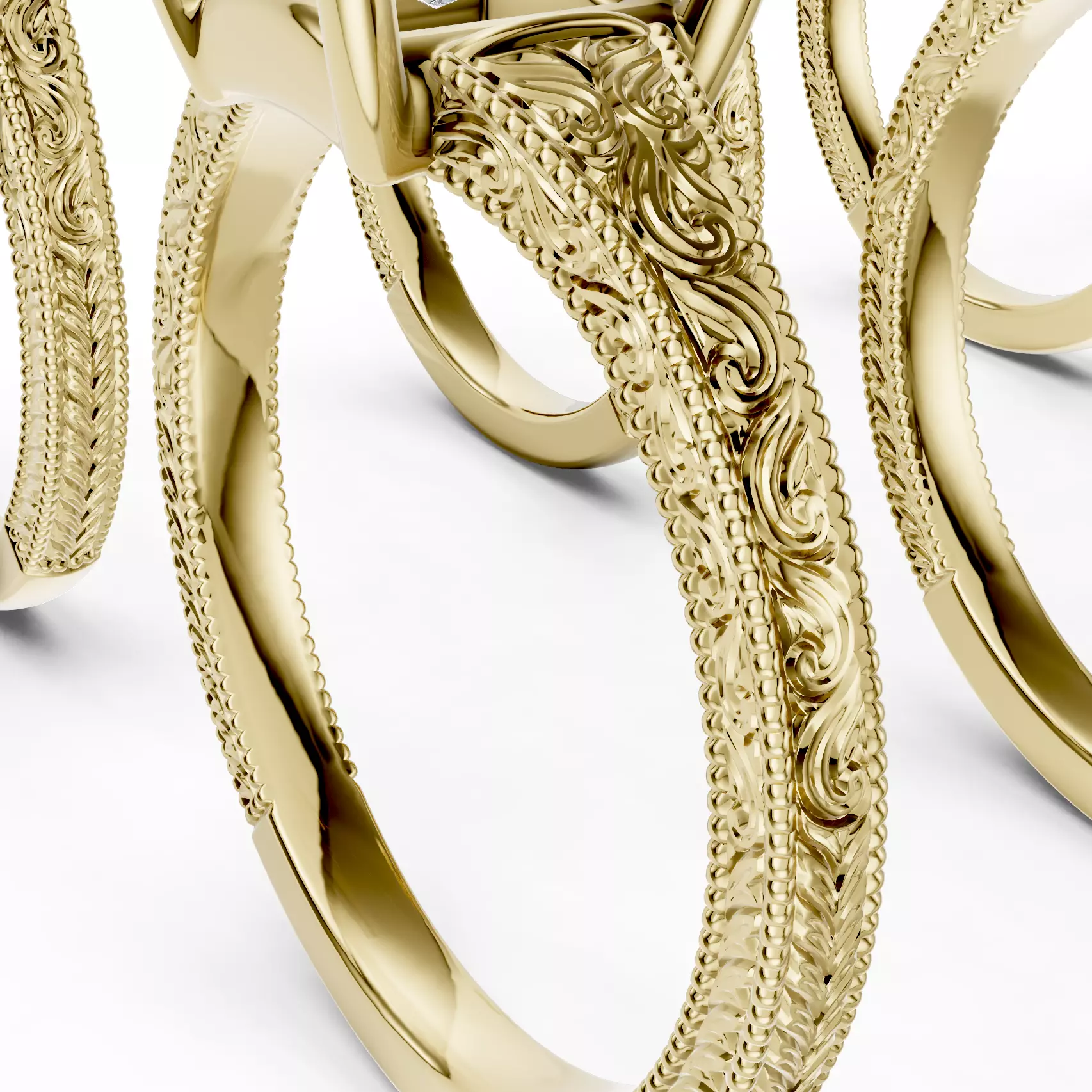 10 ring jewelry 3D print model