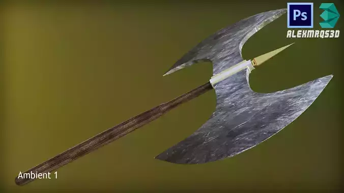 Medieval Two Head Axe
