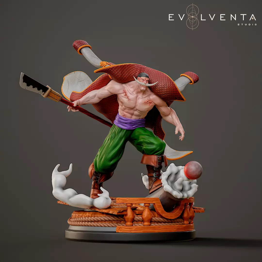 Edward Newgate One Piece anime character for 3D print 3D print model