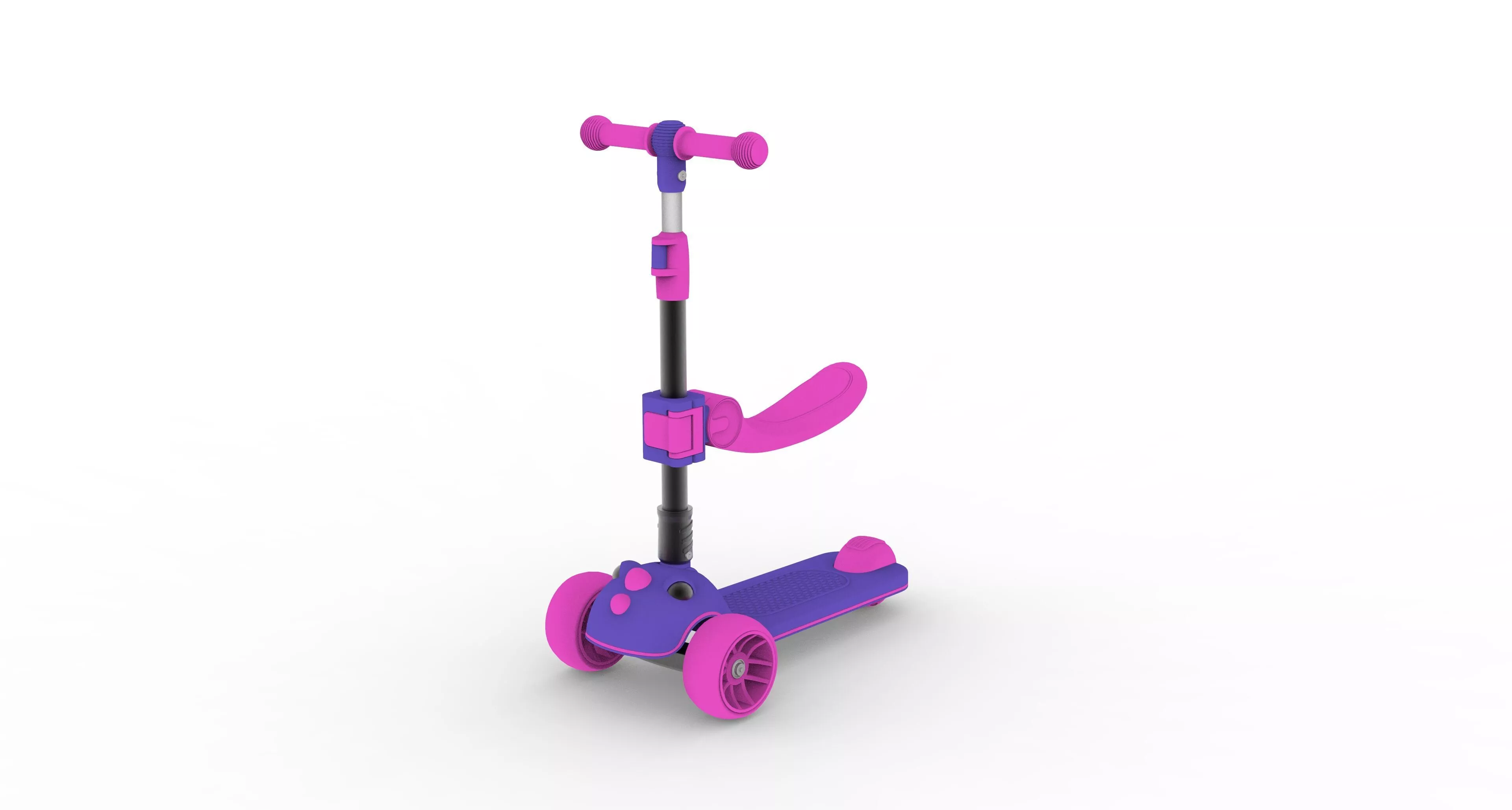 kick scooter Low-poly 3D model