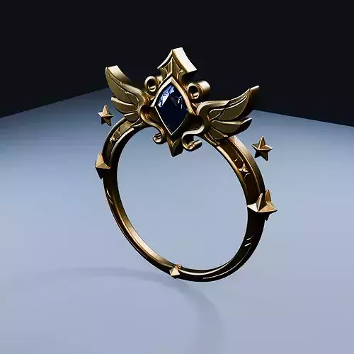 Circlet Crown Artifact Low Poly PBR Game Asset