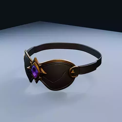 Eyepatch Artifact High-Detail PBR Model