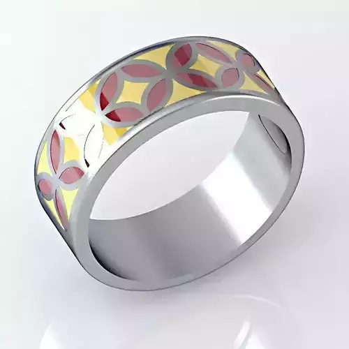 Ring-enamel2 ring with inlay