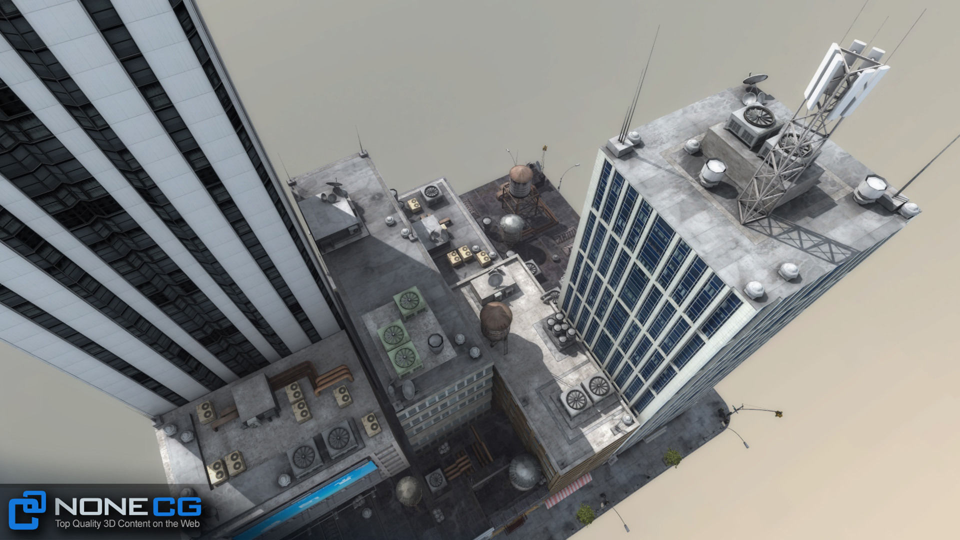 NYC 8 Blocks Unity Low-poly 3D model_34