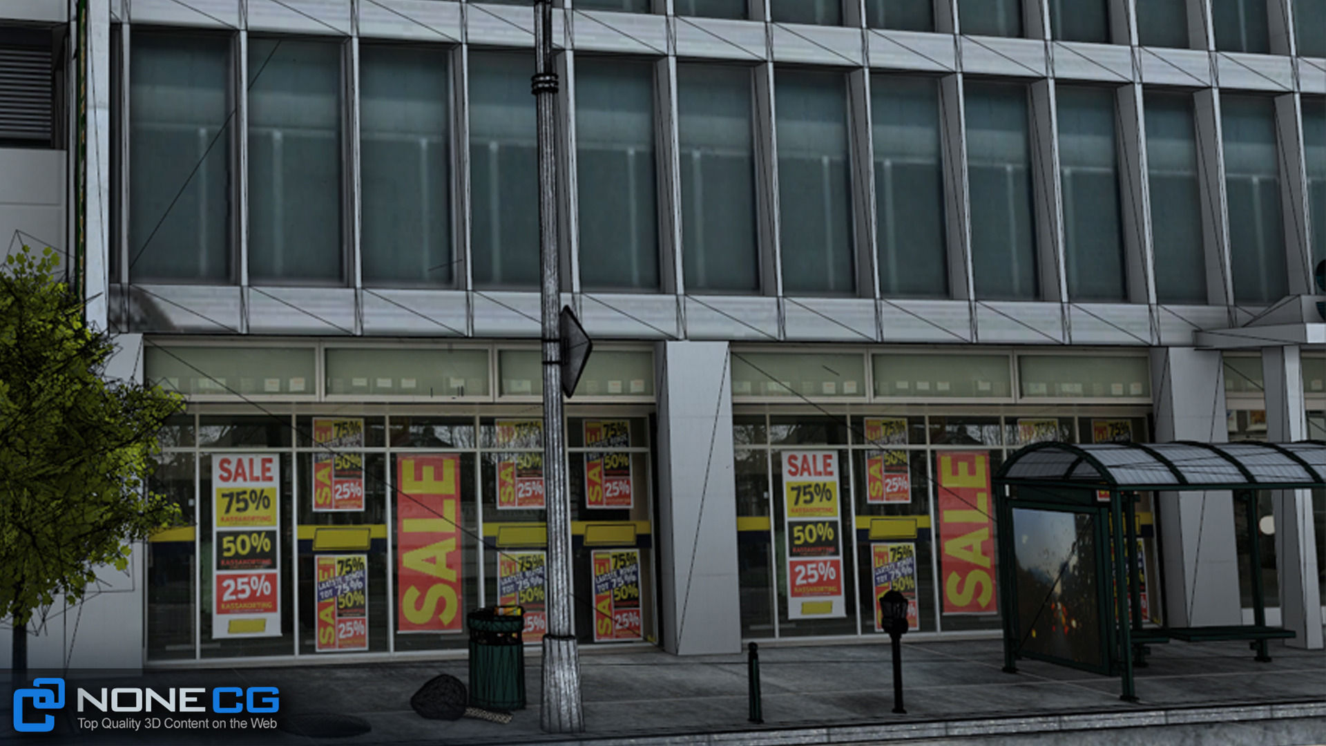 NYC 8 Blocks Unity Low-poly 3D model_24