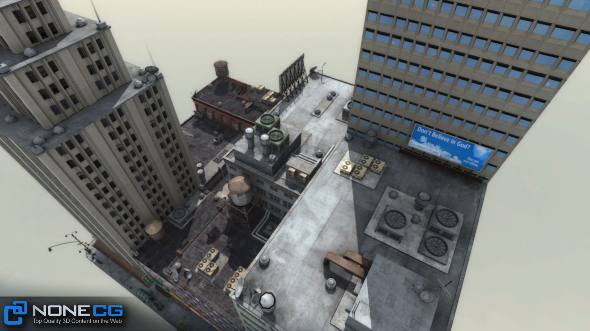 NYC 8 Blocks Unity Low-poly 3D model_49