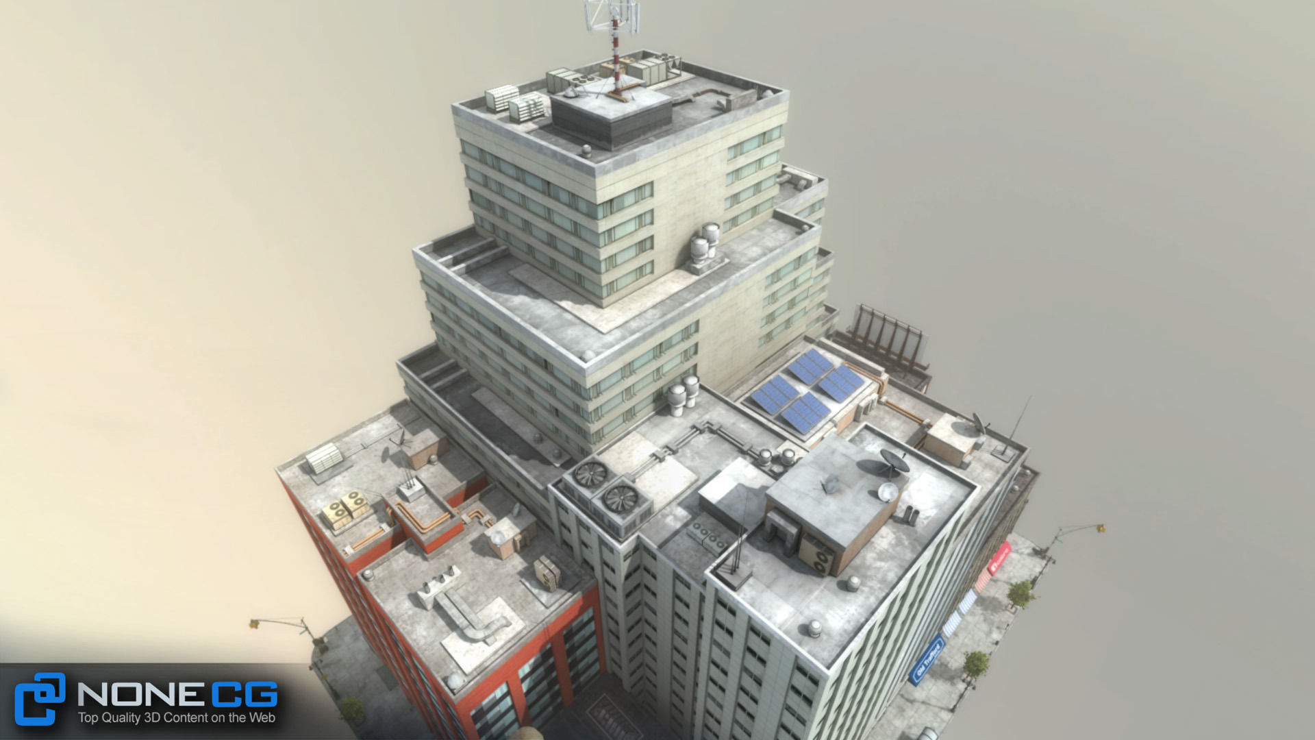 NYC 8 Blocks Unity Low-poly 3D model_78