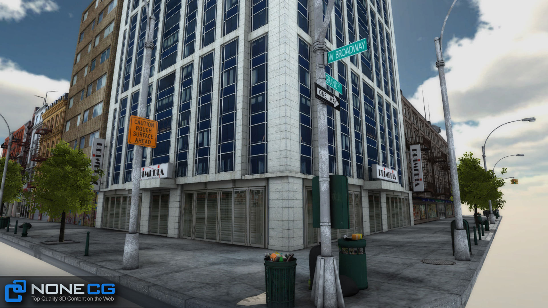 NYC 8 Blocks Unity Low-poly 3D model_28