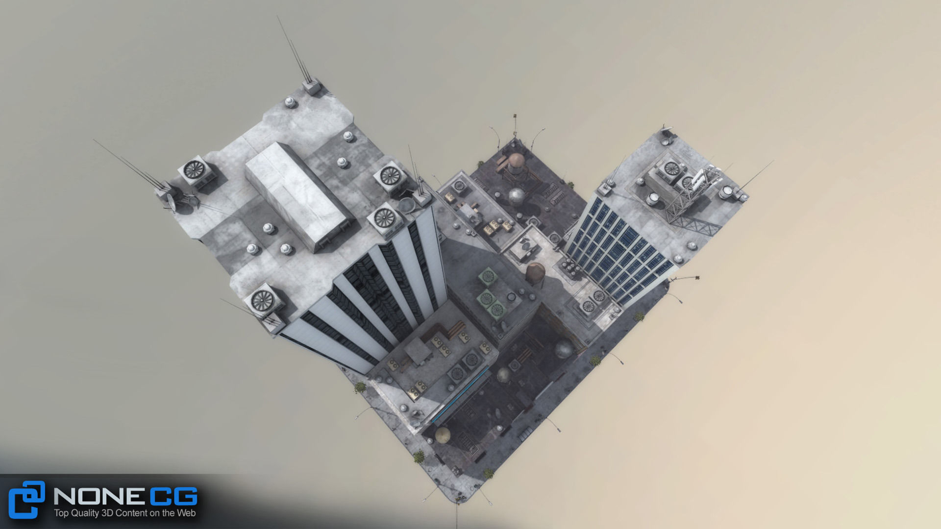 NYC 8 Blocks Unity Low-poly 3D model_37