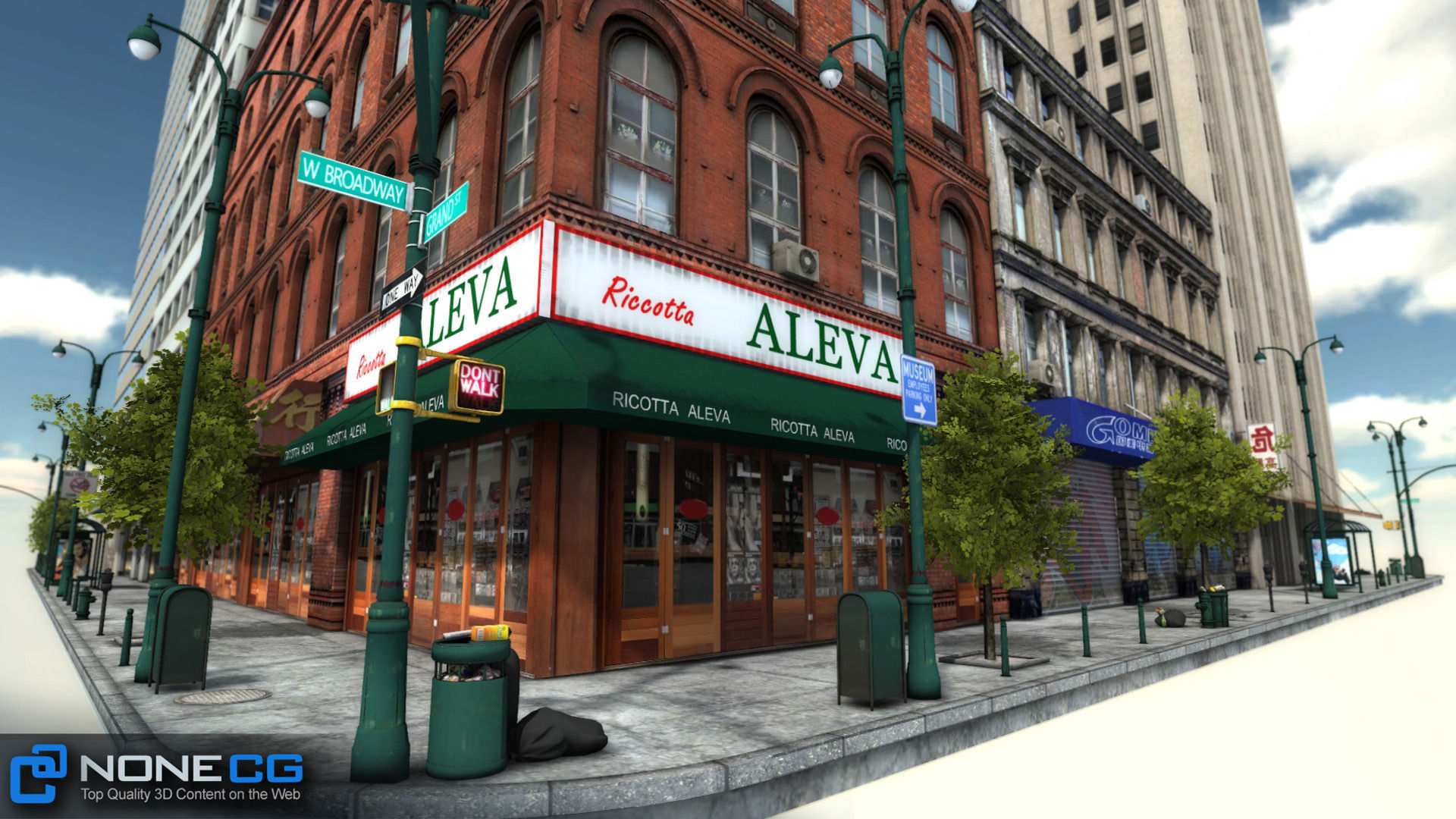 NYC 8 Blocks Unity Low-poly 3D model_50