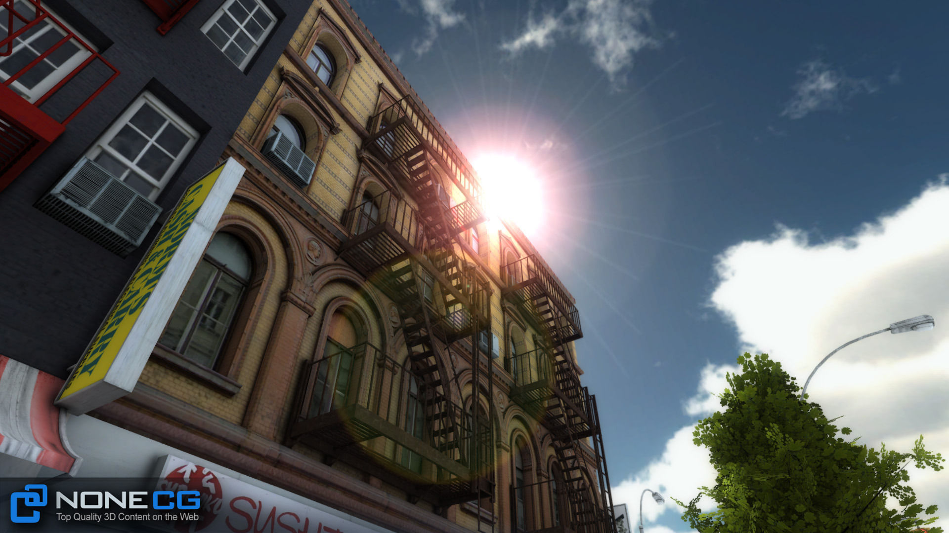 NYC 8 Blocks Unity Low-poly 3D model_61