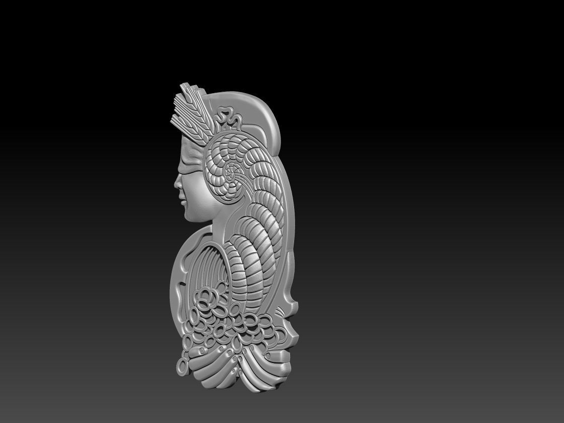 Suisse Lady Fortuna  3D print model_1