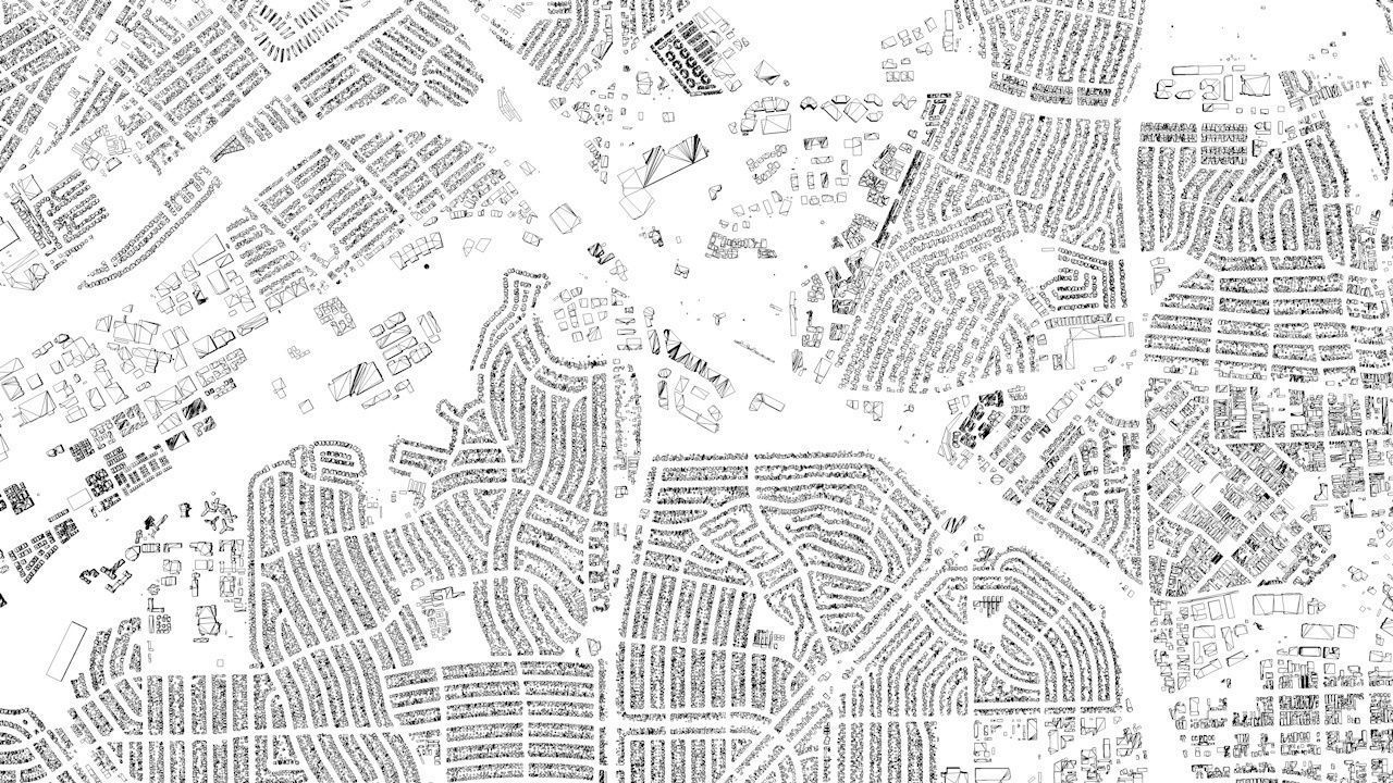 Los Angeles LAX Airport Area Streets and Buildings 3D model_10