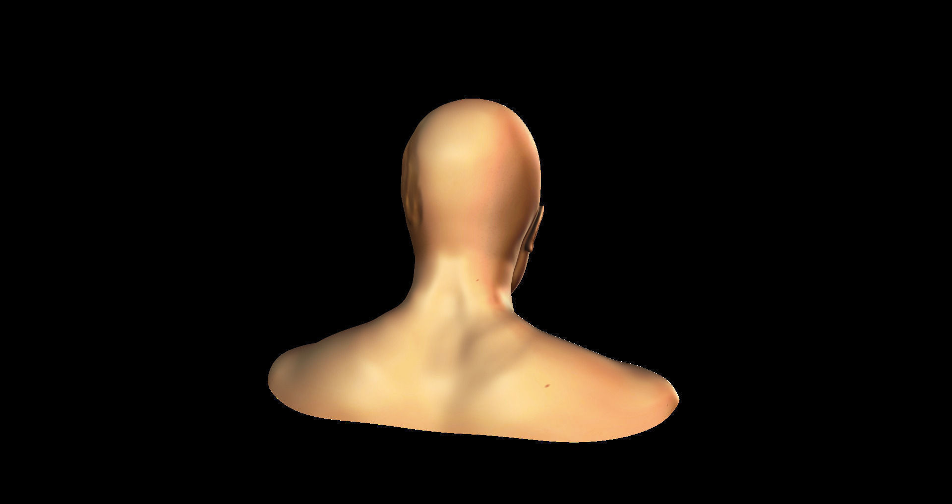 Damaged male face 3D model_5