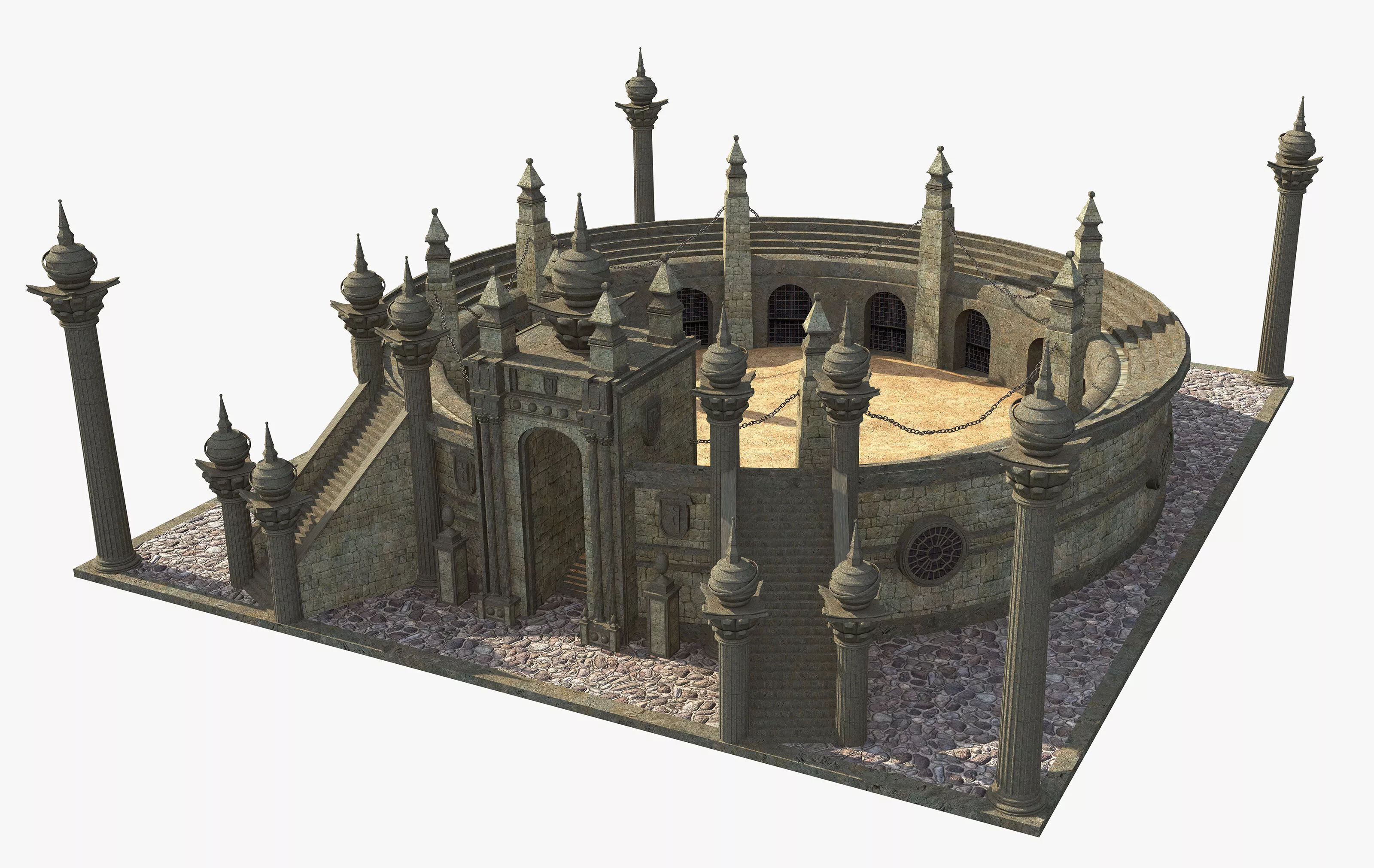 Fantasy Gladiator Arena 3D model