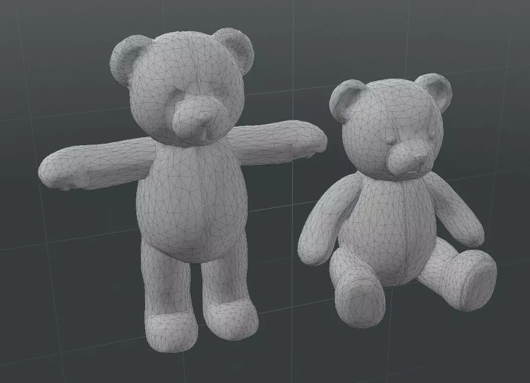 Teddy bear toys 3D model 3D model