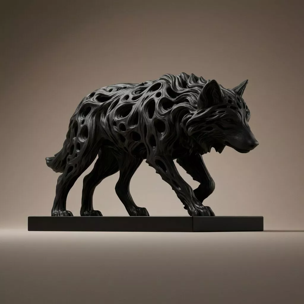 Wolf 3D Printable Figurine 3D print model