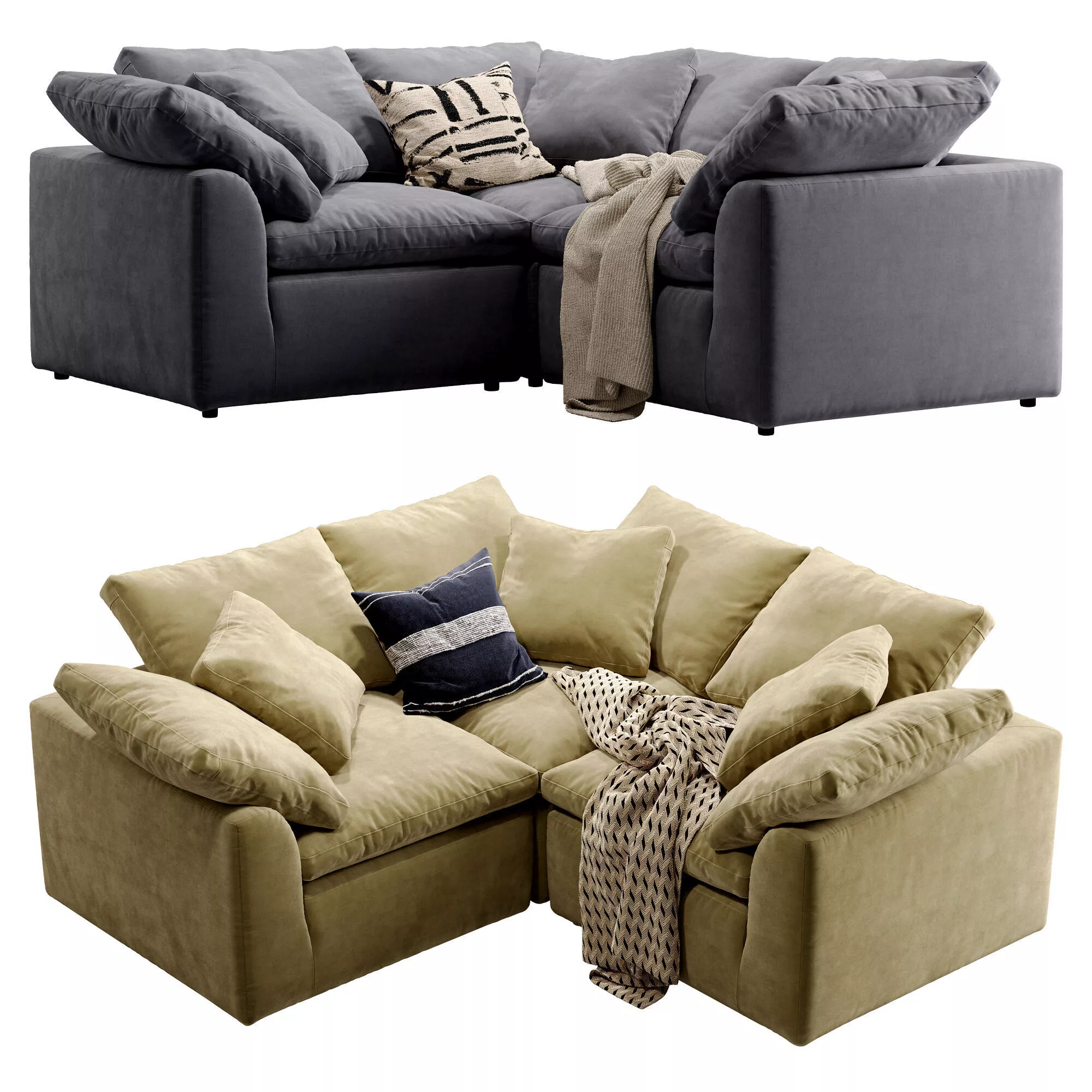 Cloud Modular Corner Sectional 3D model