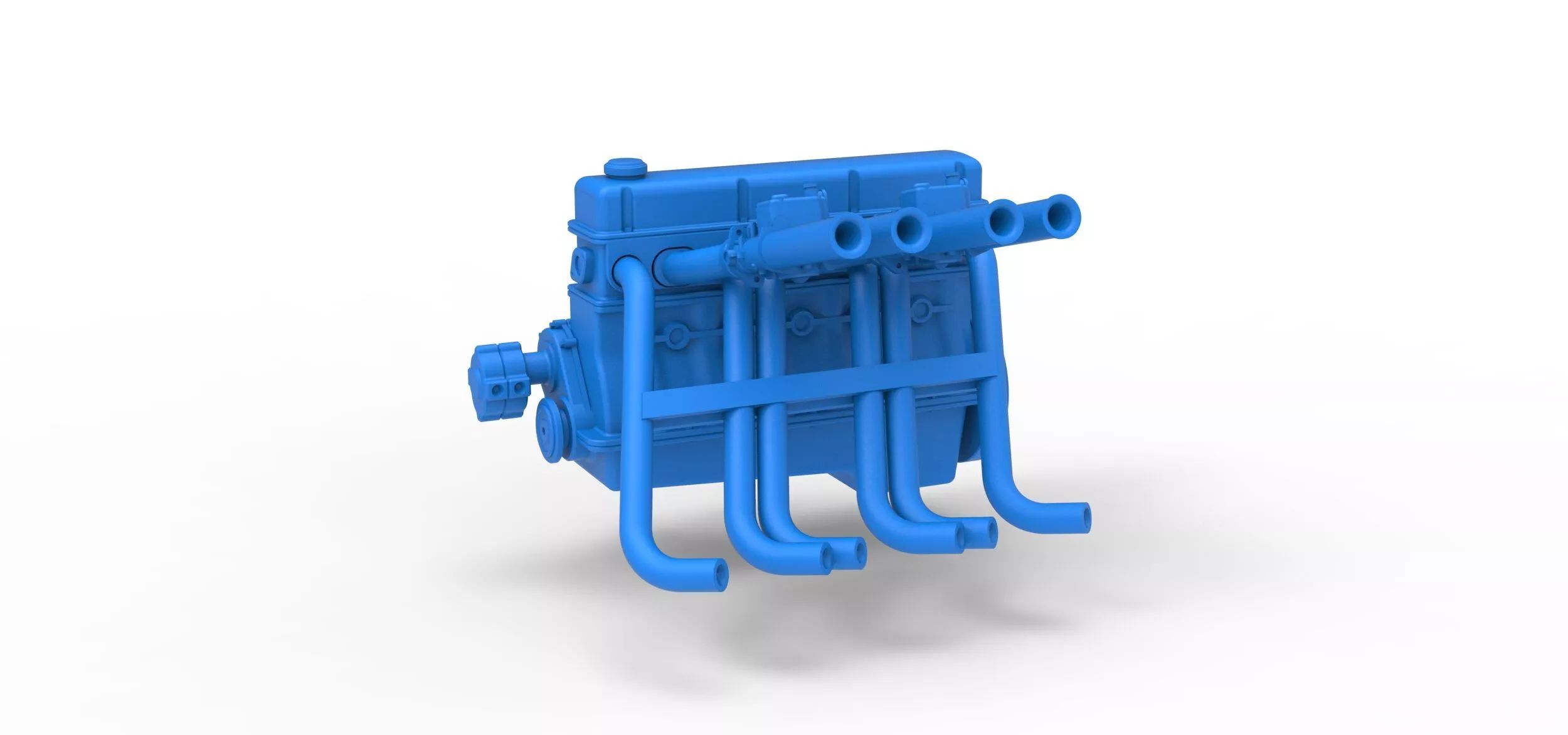 Engine of Vintage dragster Scale 1 to 25 3D print model