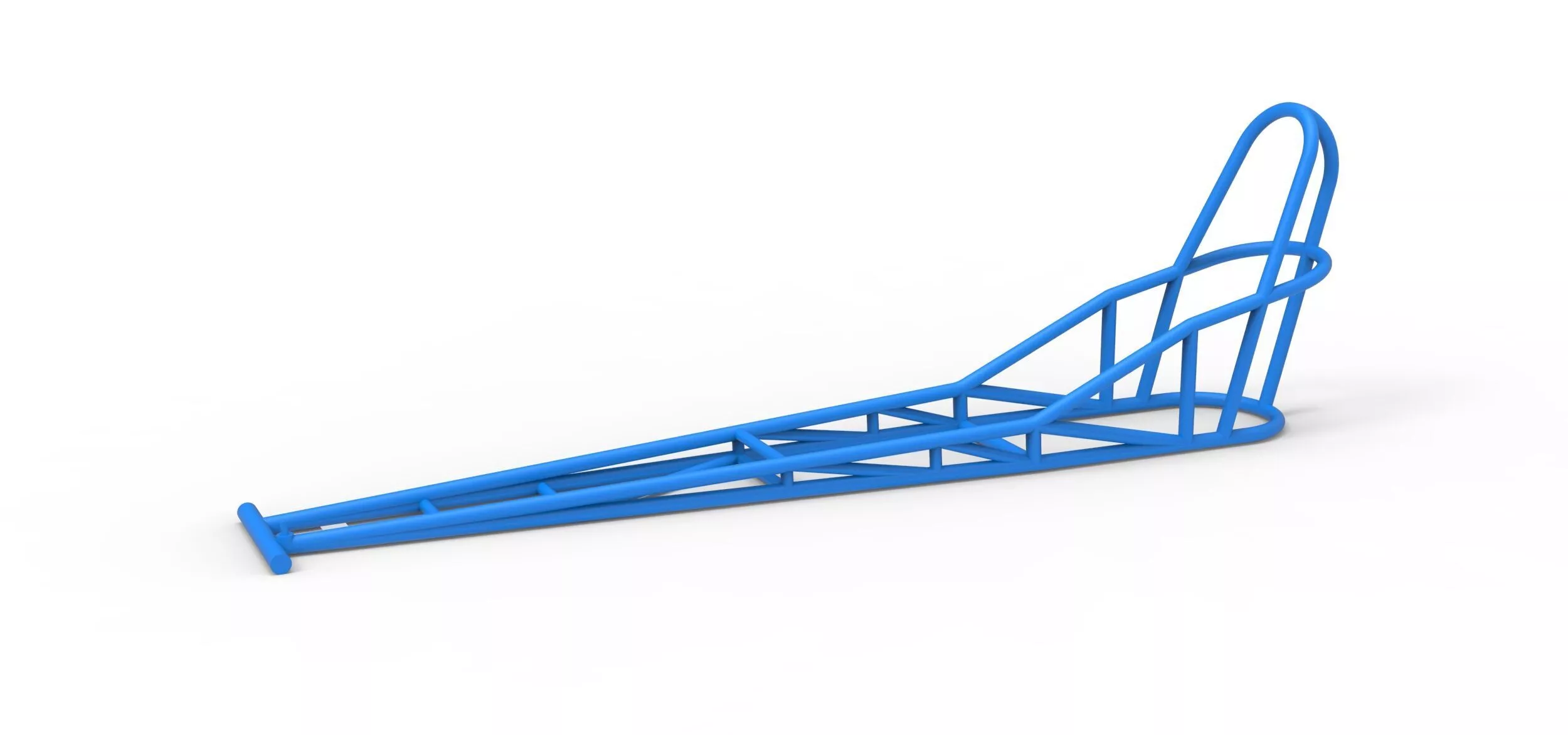 Frame of old school Front engine dragster V8 Scale 1 to 25 3D print model