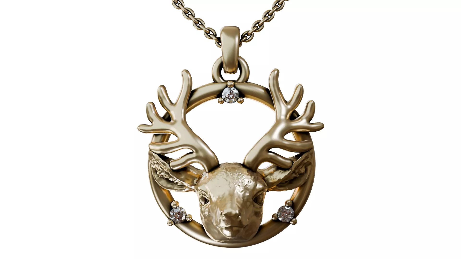 Deer Pendant set 3D print model
