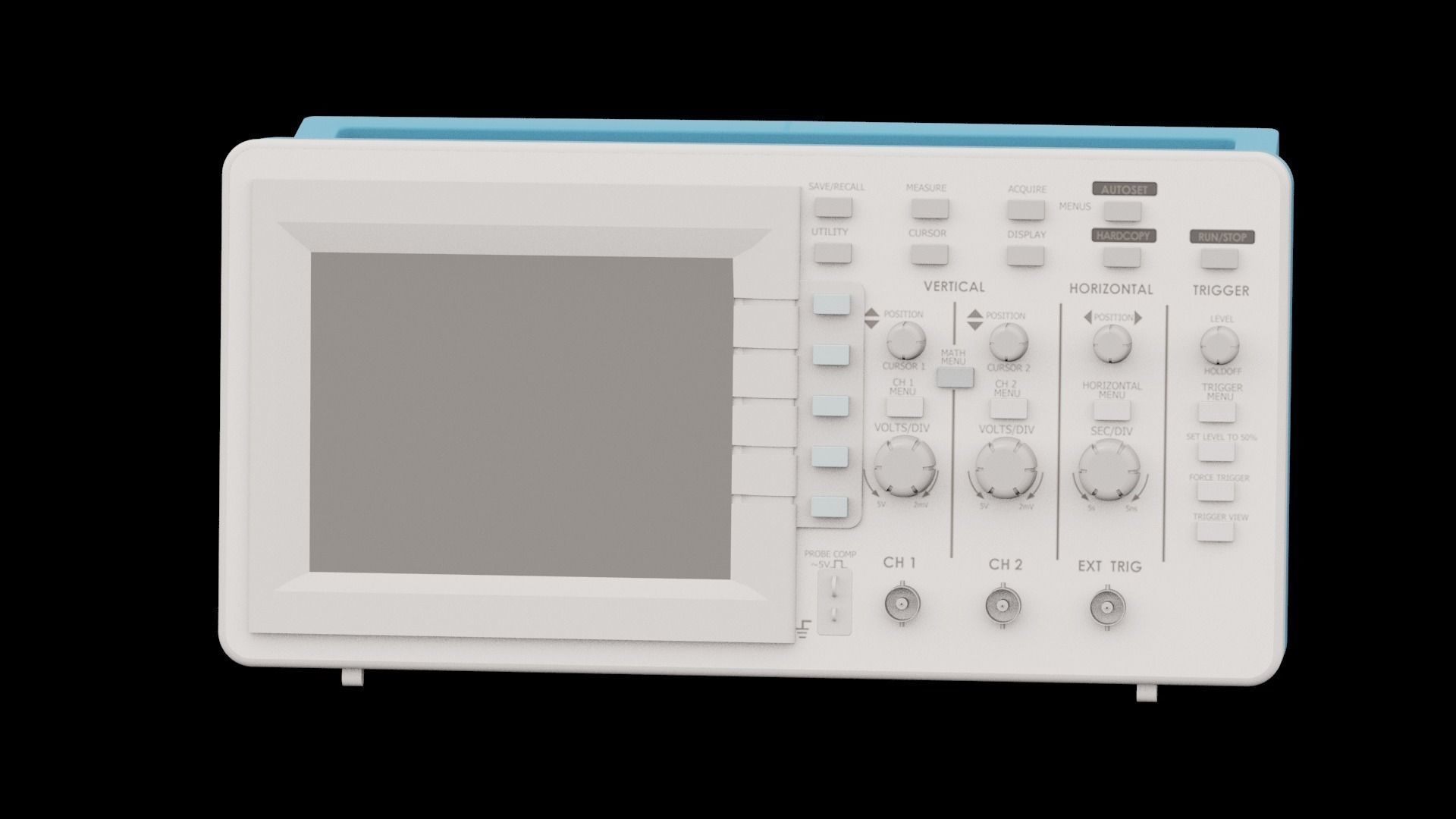 Digital Oscilloscope 3D model_4