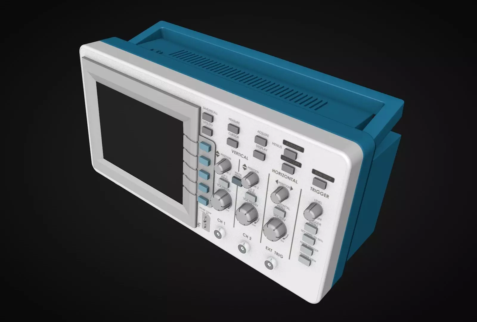 Digital Oscilloscope 3D model_0