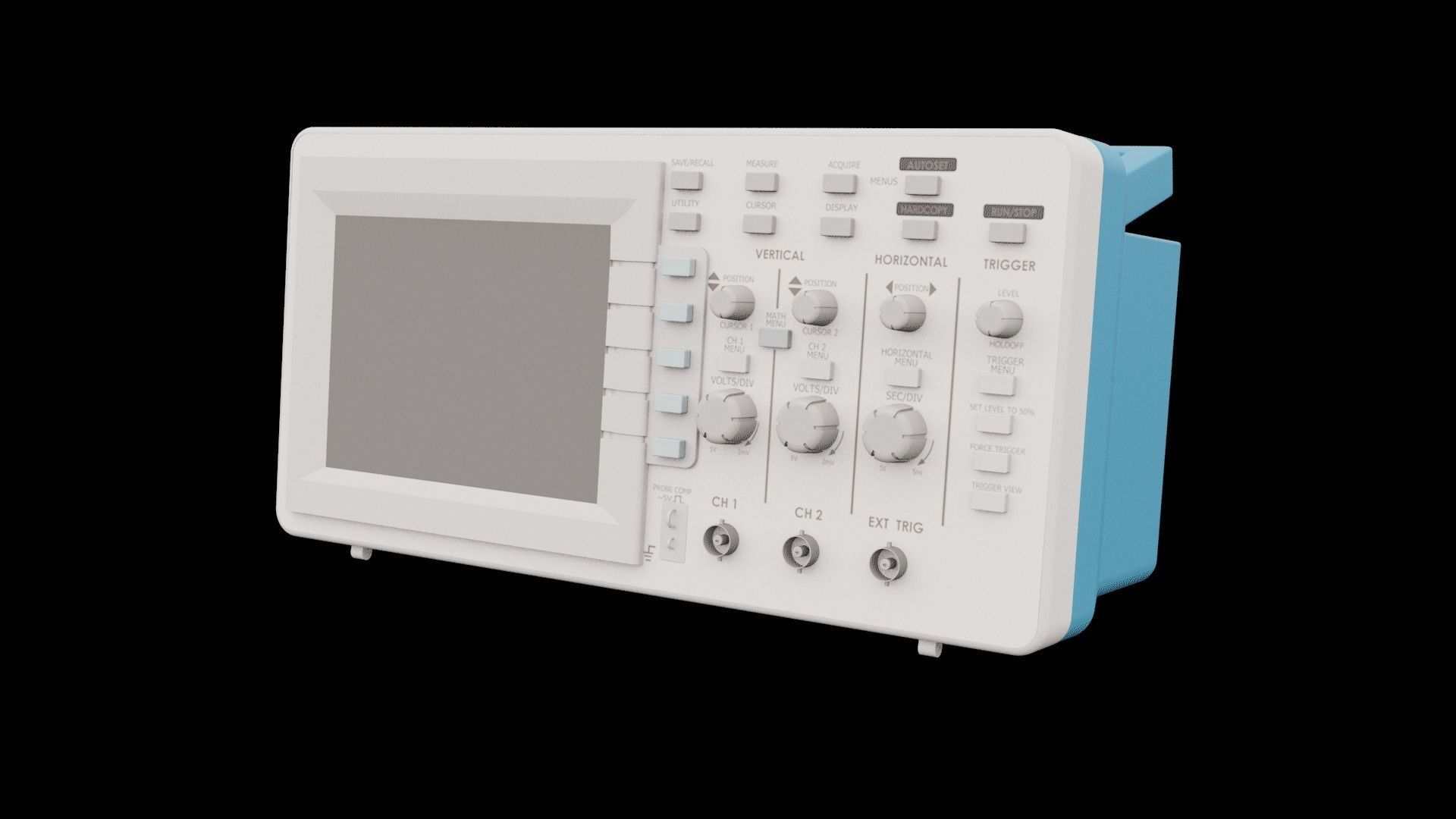 Digital Oscilloscope 3D model_3