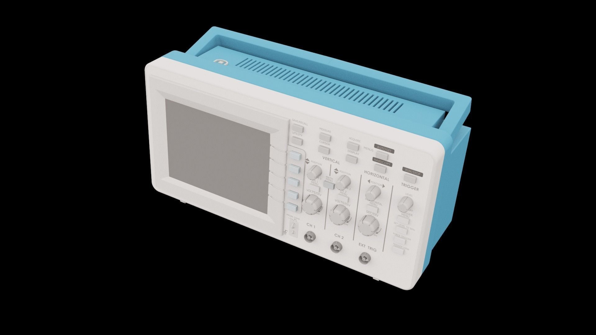 Digital Oscilloscope 3D model_1