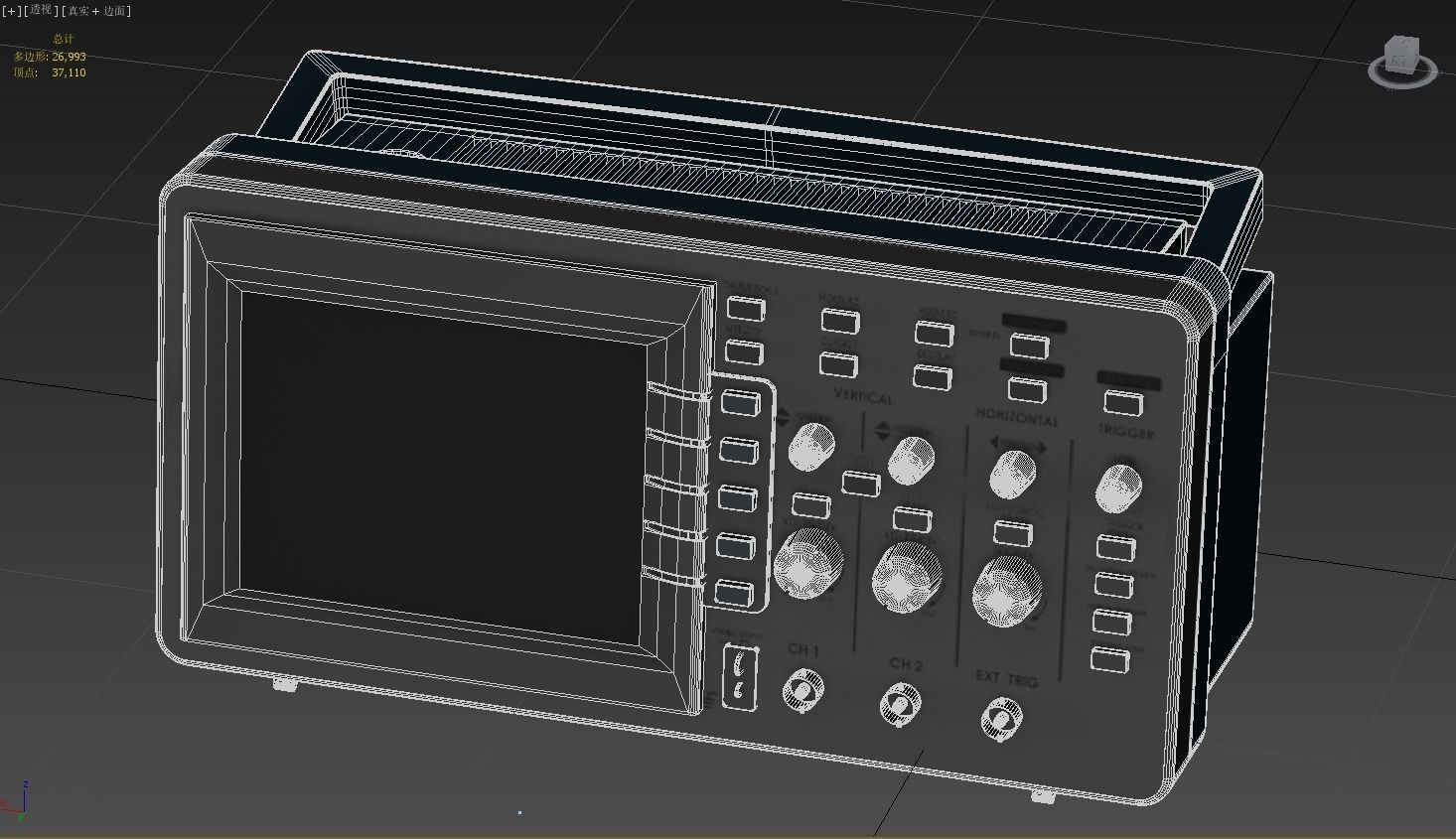 Digital Oscilloscope 3D model_5