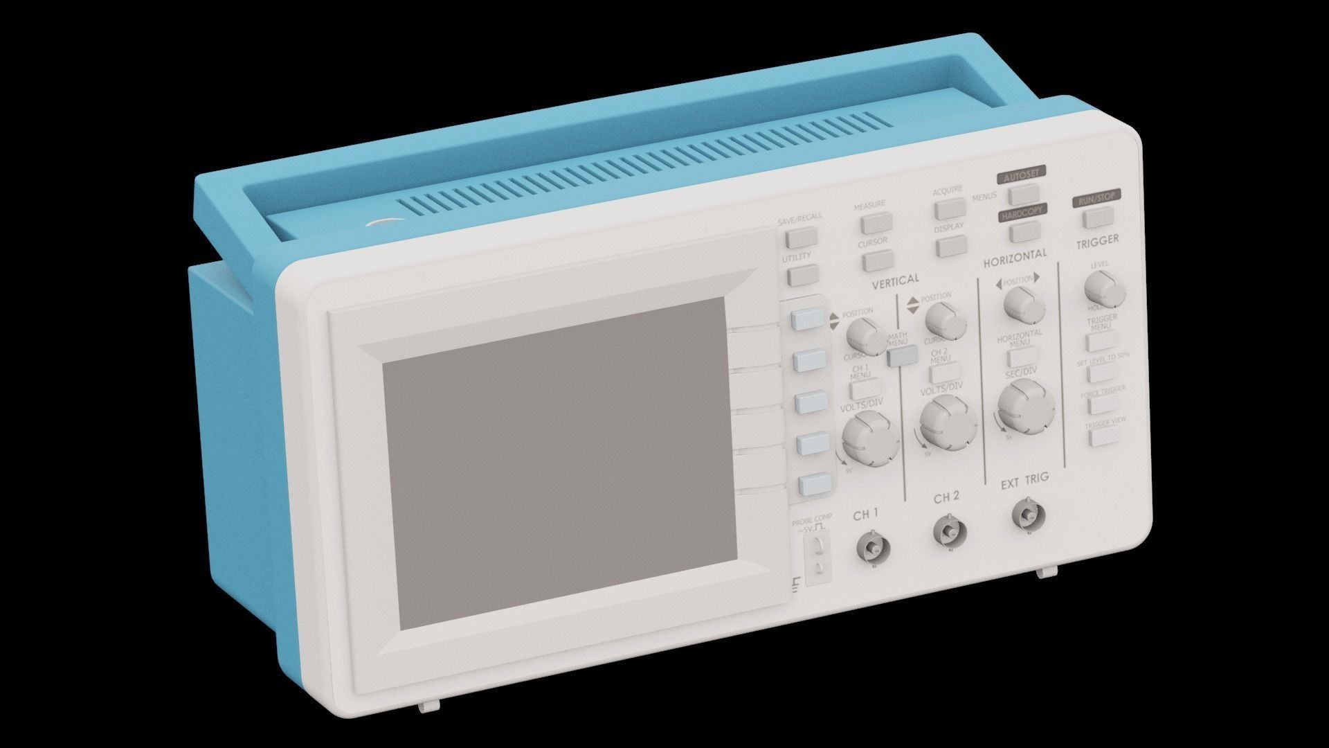 Digital Oscilloscope 3D model_2