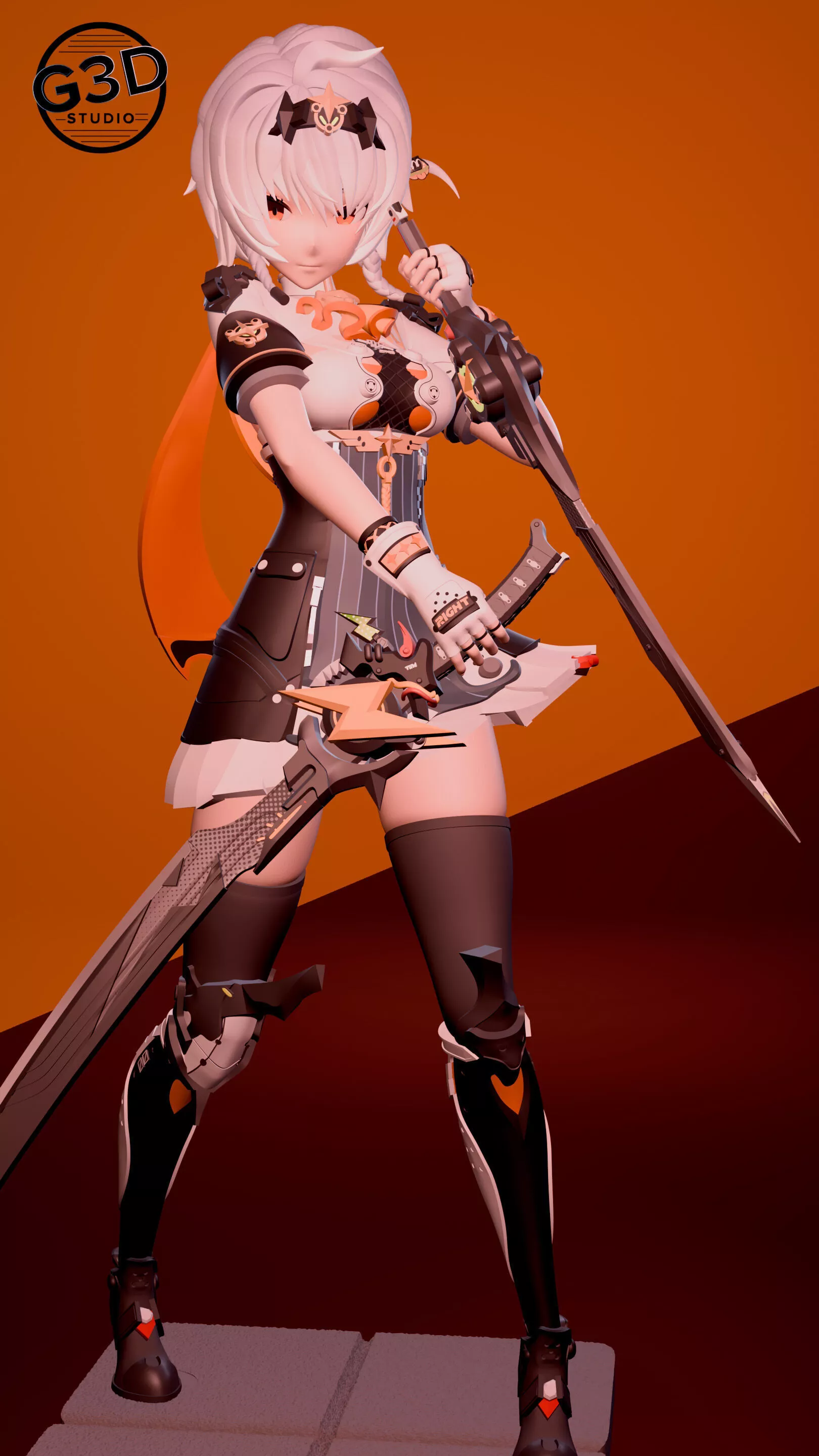Soldier 0 Anby Zenless Zone Zero 3D print model