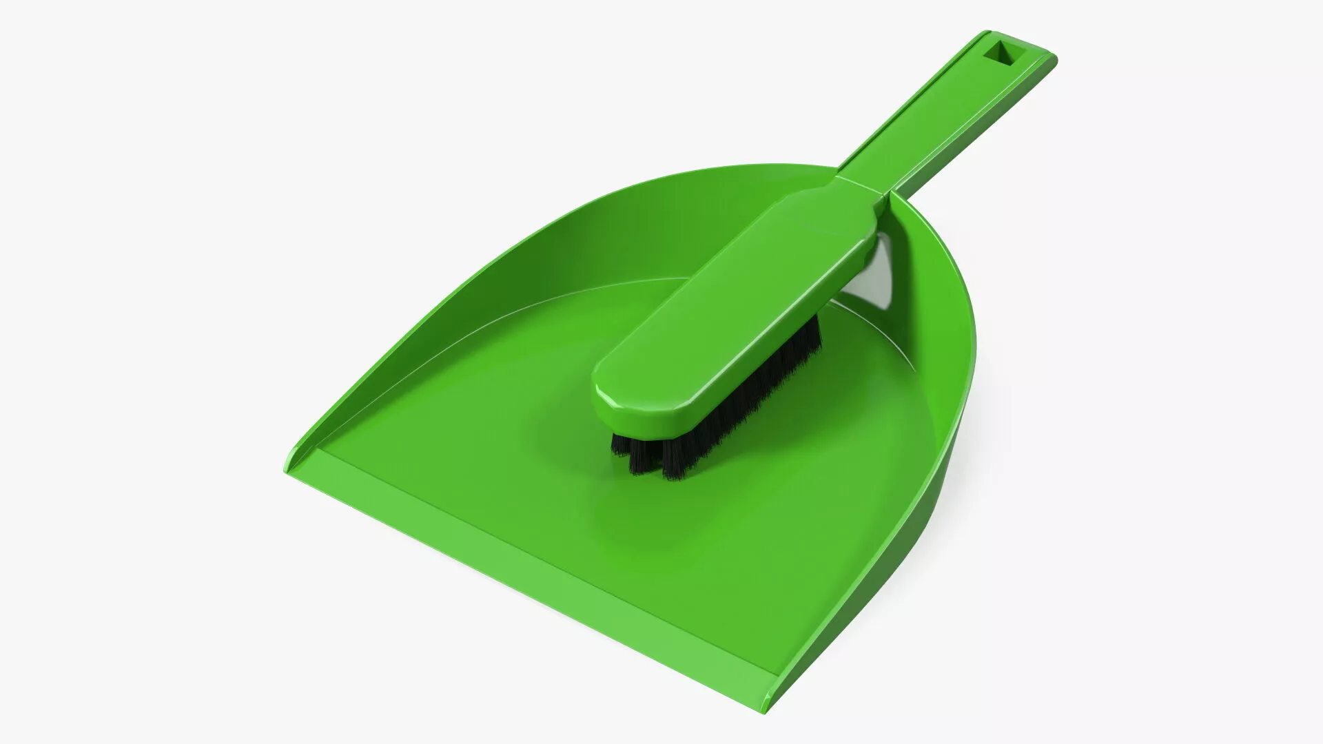 Dustpan and Brush Set Fur 3D model