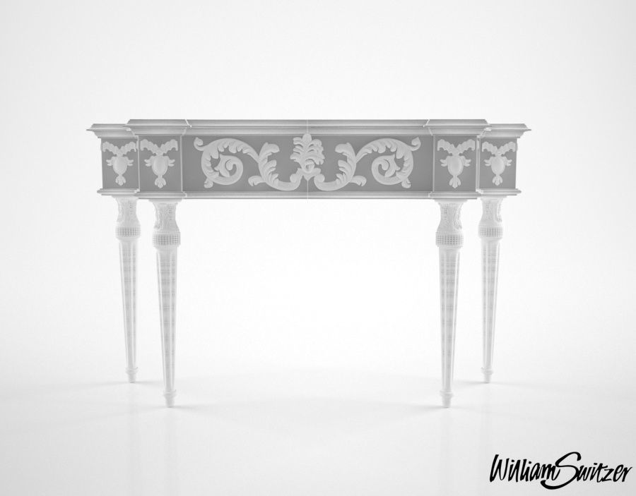 William Switzer Charles Pollock Fishman console 3D model_4