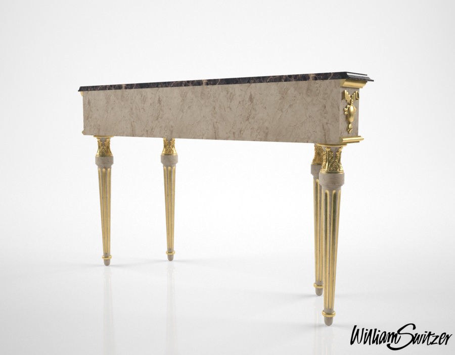 William Switzer Charles Pollock Fishman console 3D model_1