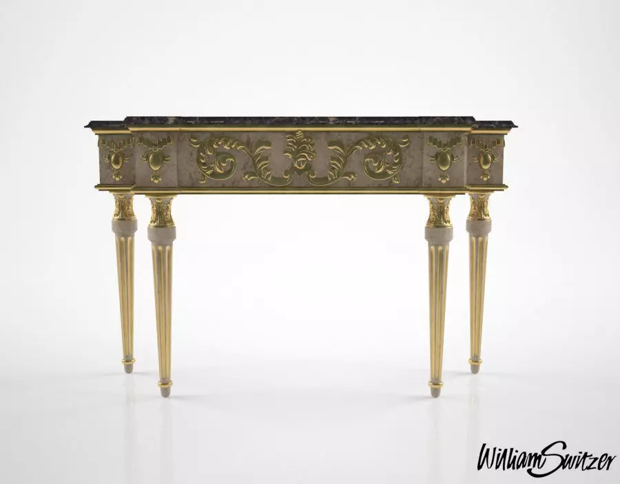 William Switzer Charles Pollock Fishman console 3D model_0