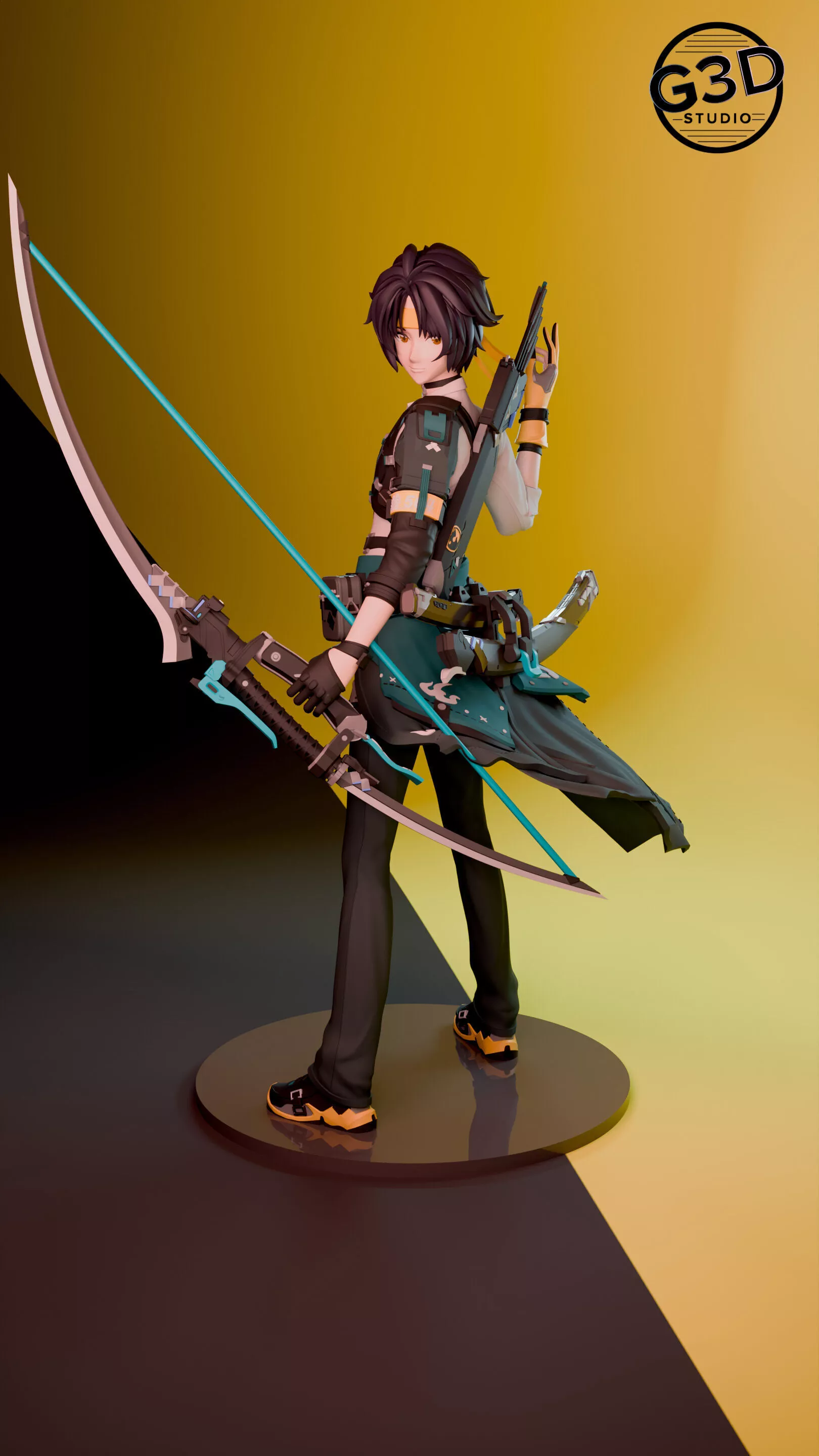 Asaba Harumasa Zenless Zone Zero 3D print model