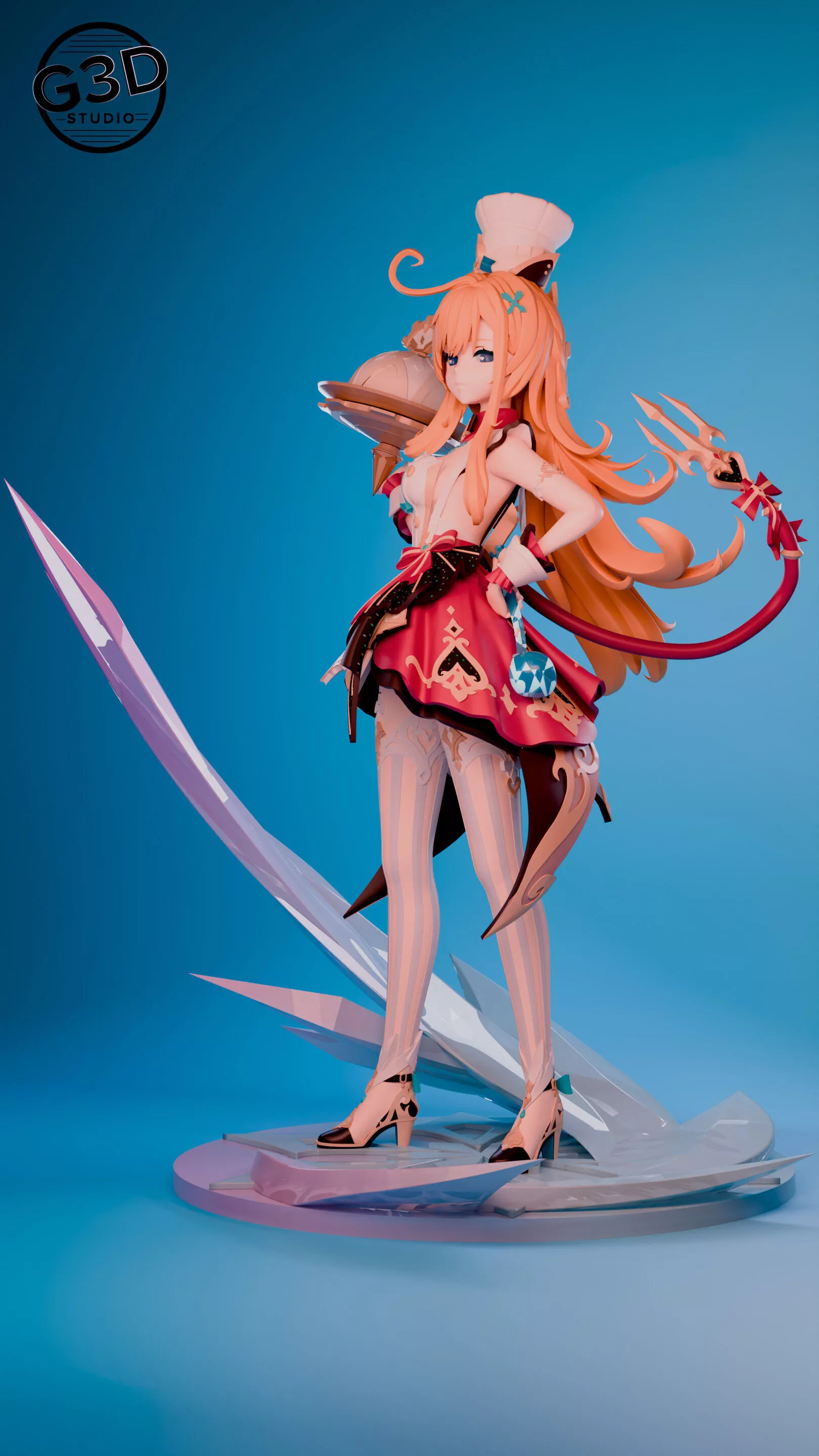 Escoffier Genshin Impact 3D print model