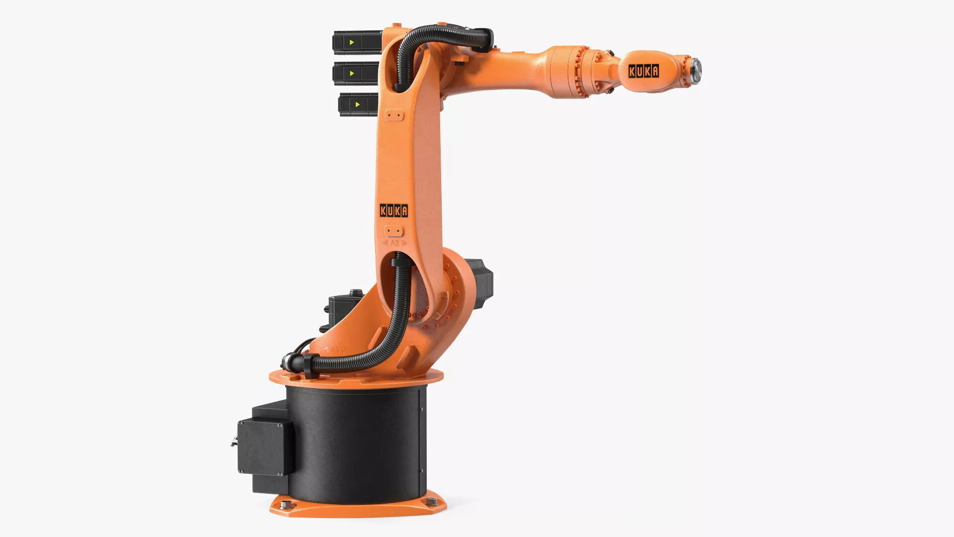 6 axis Robot Arm Kuka KR 16 3 Rigged 3D model