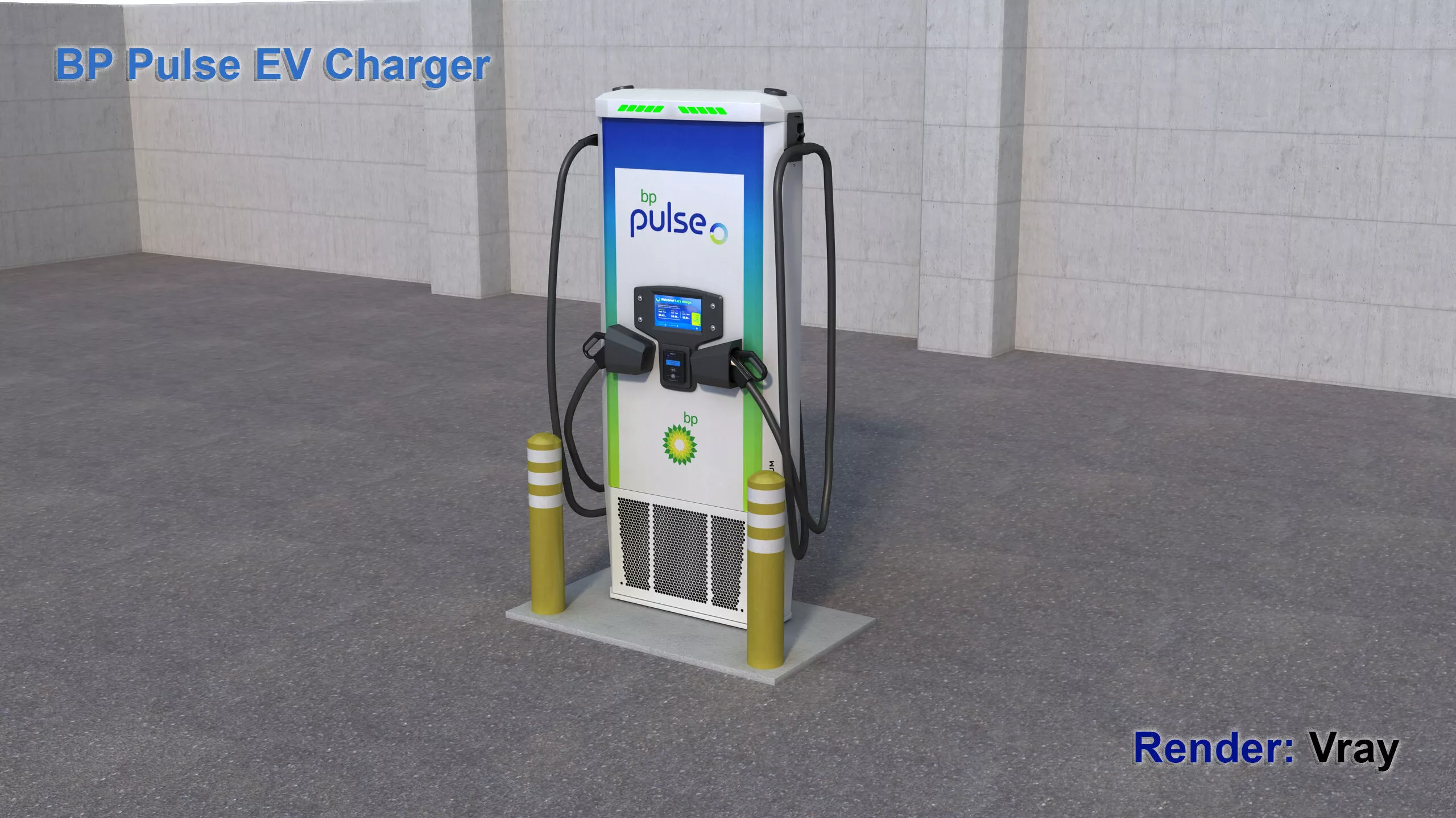 BP Pulse EV Charger 150kW 3D model