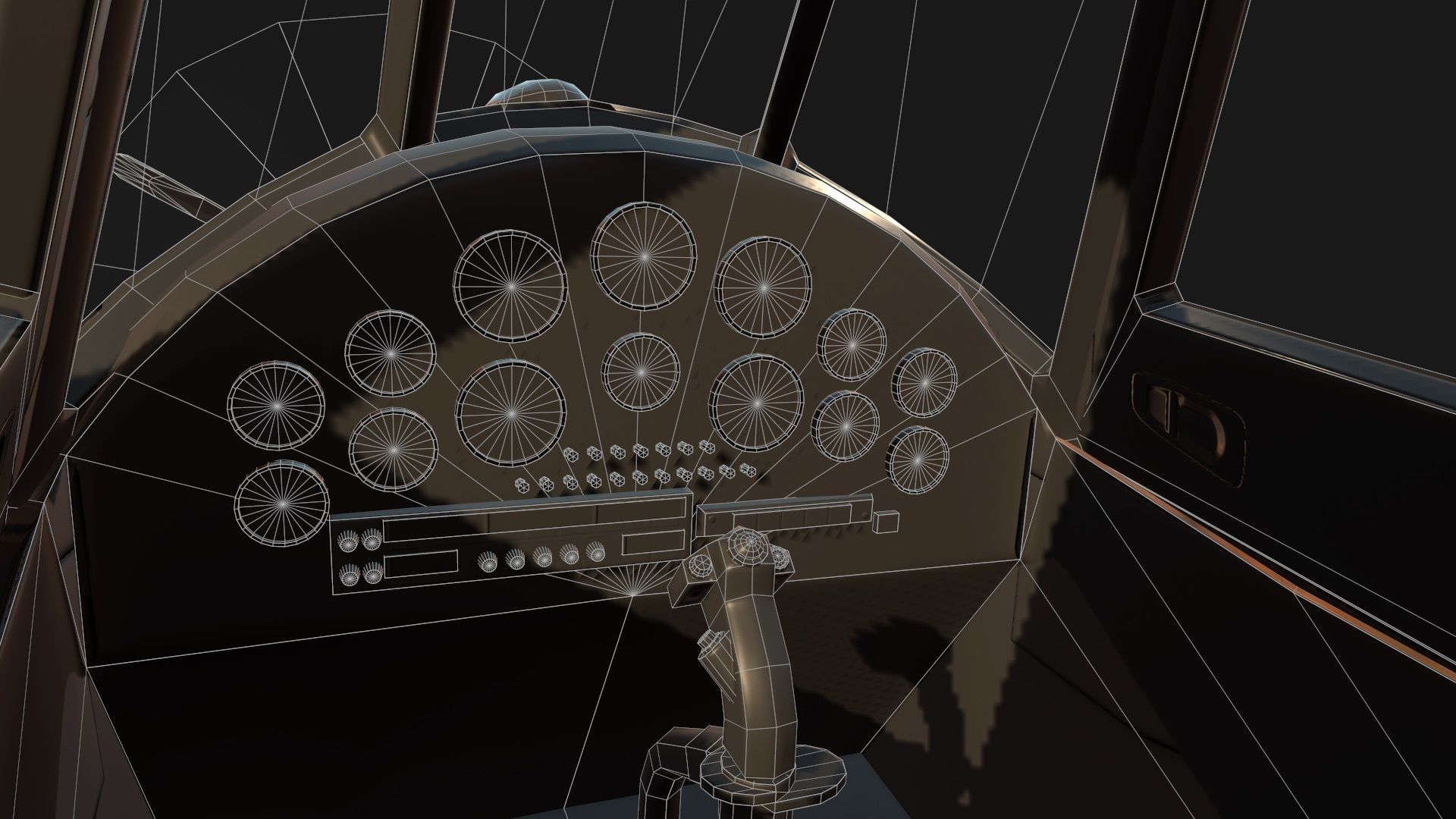 Low Poly PBR Crop Duster Low-poly 3D model_14