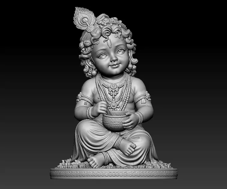 little krishna 3d printed model 3D print model