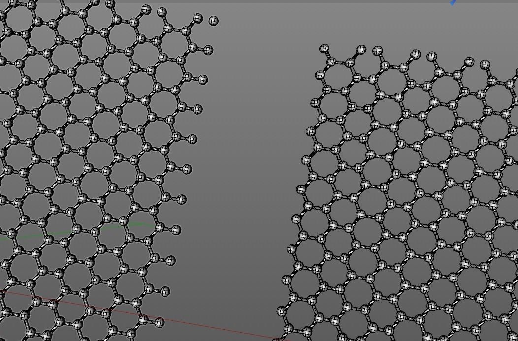 Carbon structures Graphene nanotube and fullerene tube 3D model_4