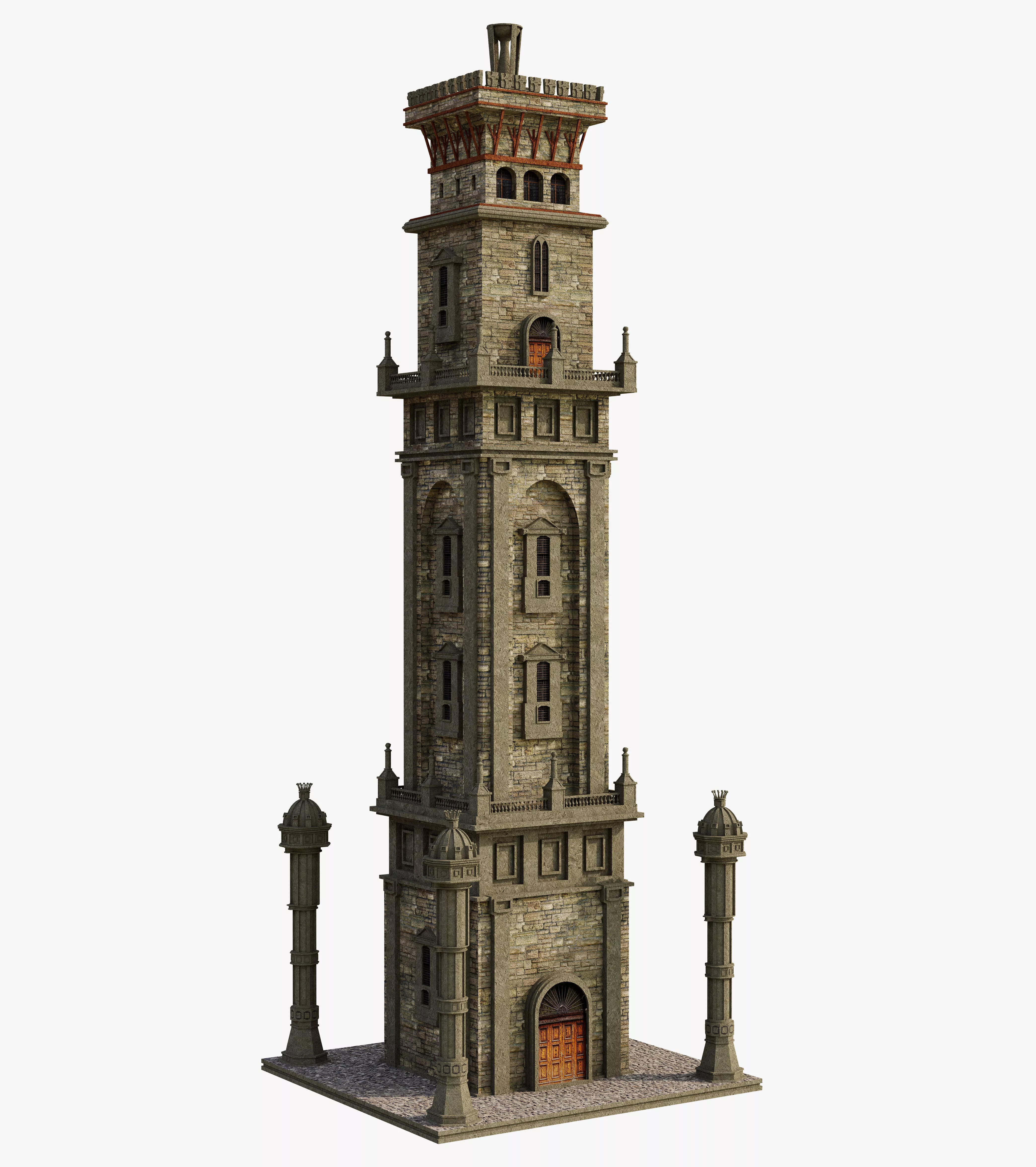 Fantasy Big Tower 3D model