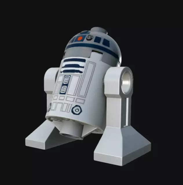 R2-D2 Lego Style Fan Art STL 3D print model