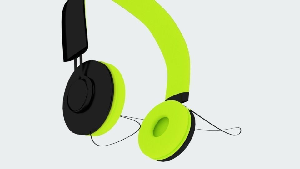 3D Headphone Model pair of headphones 3D model_3