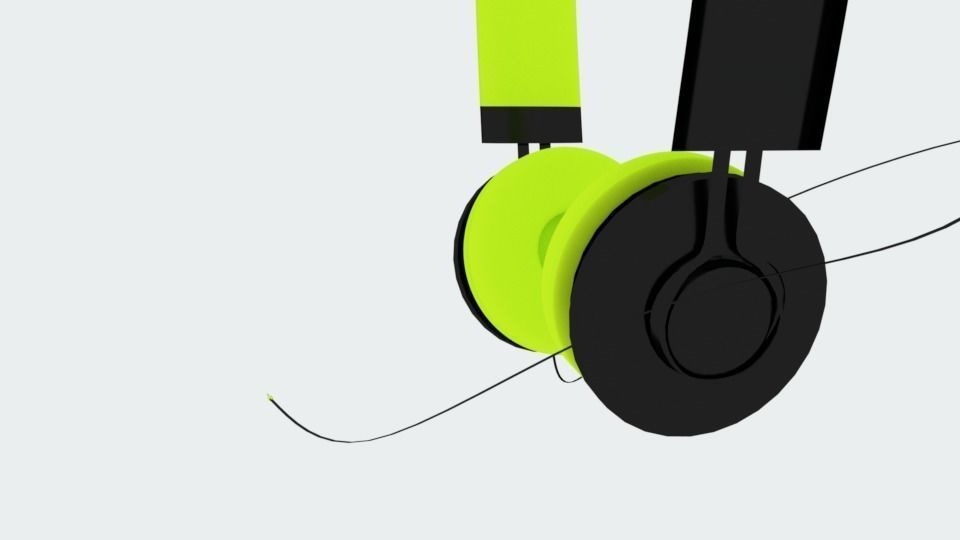 3D Headphone Model pair of headphones 3D model_4