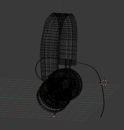 3D Headphone Model pair of headphones 3D model_2