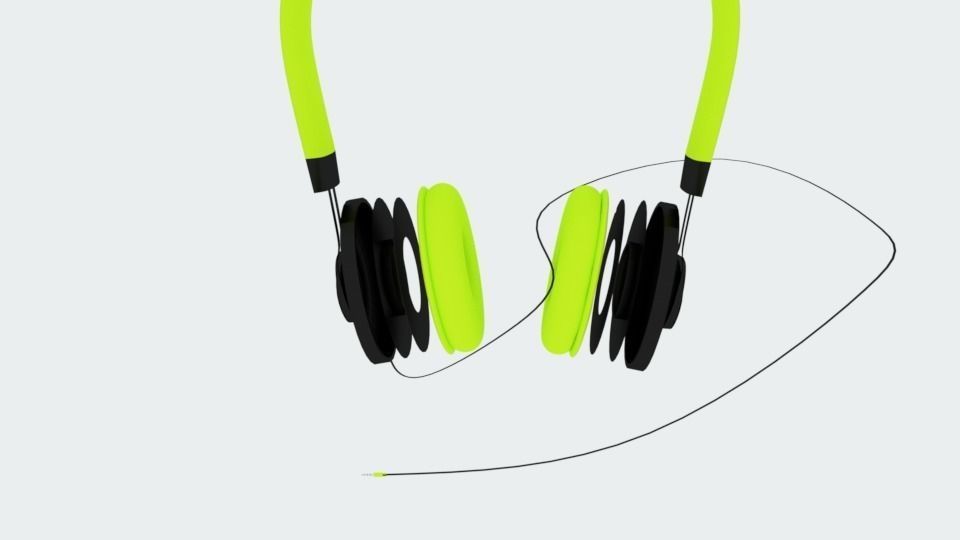 3D Headphone Model pair of headphones 3D model_5