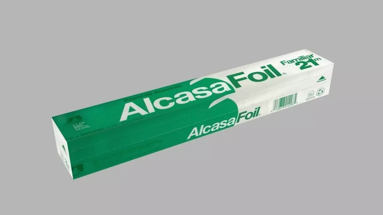 Aluminium Foil Free low-poly 3D model